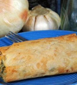 Feta en spinazie in bladerdeeg